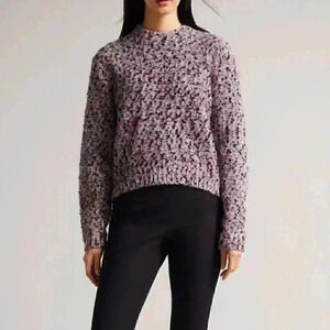 NWT Ted Baker London Bbetsy Crop Knit Sweater in Deep Pink